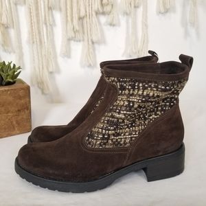 Le Stelle Suede Pull On Ankle Boots